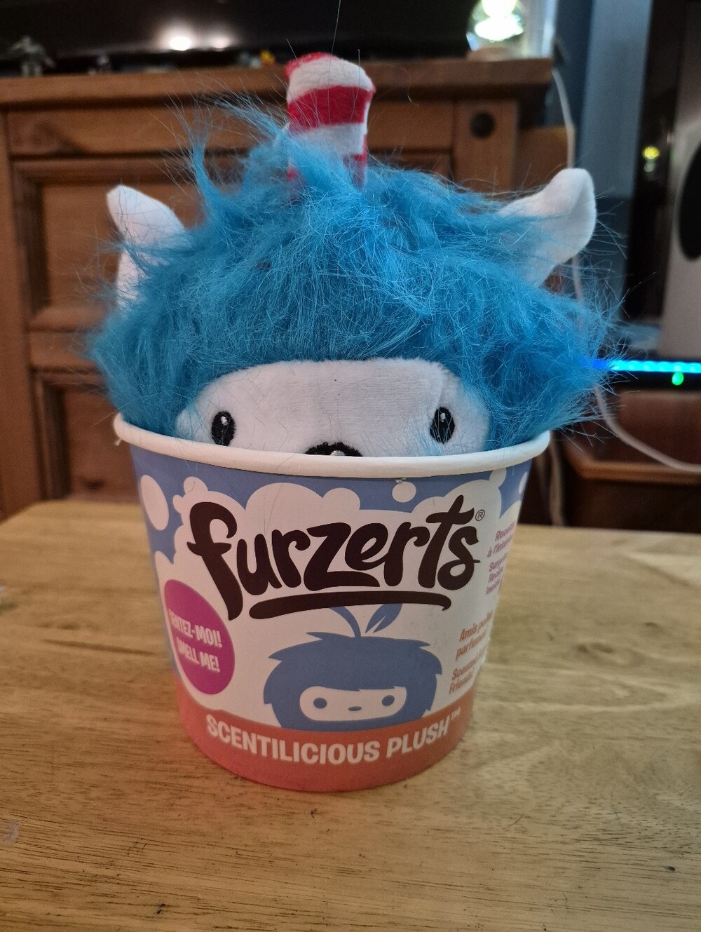 Furzerts Birthday Betty Cake Blue Plush Toy Dessert Cup Stuffed Animal